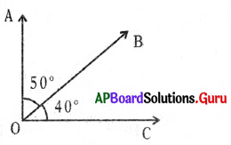 AP Board 7th Class Maths Solutions Chapter Chapter 4 Lines and Angles Ex 4.2 2