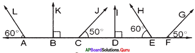 AP Board 7th Class Maths Solutions Chapter Chapter 4 Lines and Angles Ex 4.4 11