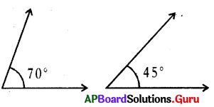 AP Board 7th Class Maths Solutions Chapter Chapter 4 Lines and Angles Review Exercise 6
