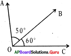 AP Board 7th Class Maths Solutions Chapter Chapter 4 Lines and Angles Unit Exercise 4