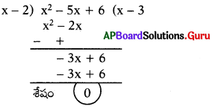 AP 10th Class Maths Bits 3rd Lesson బహుపదులు Bits 15