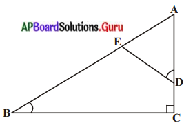 AP Board 10th Class Maths Solutions Chapter 8 సరూప త్రిభుజాలు Exercise ...