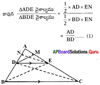 AP Board 10th Class Maths Solutions Chapter 8 సరూప త్రిభుజాలు InText ...