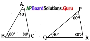 AP Board 10th Class Maths Solutions Chapter 8 సరూప త్రిభుజాలు InText ...