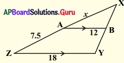 AP Board 10th Class Maths Solutions Chapter 8 సరూప త్రిభుజాలు InText ...
