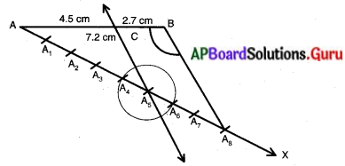 AP Board 10th Class Maths Solutions Chapter 8 సరూప త్రిభుజాలు Exercise 8.1 11