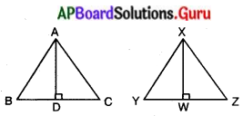 AP Board 10th Class Maths Solutions Chapter 8 సరూప త్రిభుజాలు Exercise 8.3 10