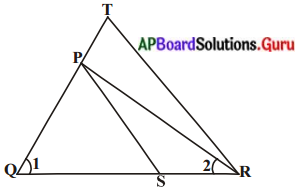 AP Board 10th Class Maths Solutions Chapter 8 సరూప త్రిభుజాలు Optional Exercise 1