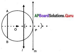 AP Board 10th Class Maths Solutions Chapter 9 వృత్తాలకు స్పర్శరేఖలు మరియు ఛేదనరేఖలు Exercise 9.1 2
