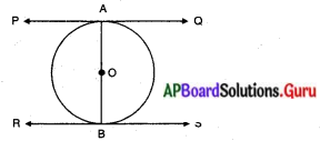 AP Board 10th Class Maths Solutions Chapter 9 వృత్తాలకు స్పర్శరేఖలు మరియు ఛేదనరేఖలు Exercise 9.1 4