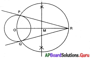 AP Board 10th Class Maths Solutions Chapter 9 వృత్తాలకు స్పర్శరేఖలు మరియు ఛేదనరేఖలు Exercise 9.2 13