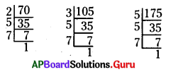 AP Board 6th Class Maths Solutions Chapter 3 గ.సా.కా - క.సా.గు Unit Exercise 4