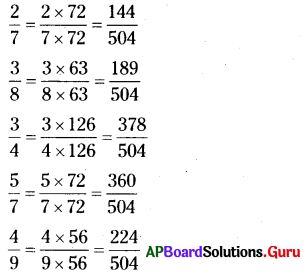 AP Board 6th Class Maths Solutions Chapter 5 భిన్నాలు - దశాంశ భిన్నాలు Ex 5.1 10