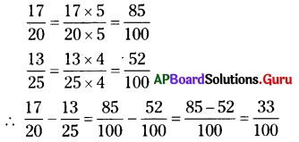 AP Board 6th Class Maths Solutions Chapter 5 భిన్నాలు - దశాంశ భిన్నాలు Ex 5.1 17