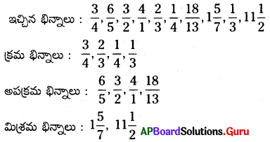 AP Board 6th Class Maths Solutions Chapter 5 భిన్నాలు - దశాంశ భిన్నాలు Ex 5.1 2