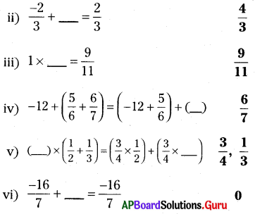 AP Board 8th Class Maths Solutions Chapter 1 అకరణీయ సంఖ్యలు Ex 1.1 6