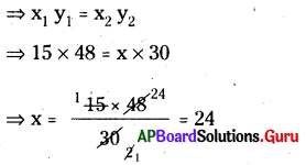 AP Board 8th Class Maths Solutions Chapter 10 అనులోమ మరియు విలోమ అనుపాతములు Ex 10.3 6