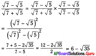 AP Board 9th Class Maths Solutions Chapter 1 వాస్తవ సంఖ్యలు Ex 1.4 5