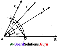 AP Board 9th Class Maths Solutions Chapter 13 జ్యామితీయ నిర్మాణాలు Ex 13.1 3