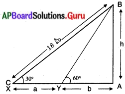 AP Board 10th Class Maths Solutions Chapter 12 త్రికోణమితి అనువర్తనాలు Exercise 12.2 5