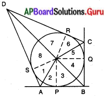 AP Board 10th Class Maths Solutions Chapter 9 వృత్తాలకు స్పర్శరేఖలు మరియు ఛేదనరేఖలు Optional Exercise 3