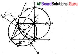 AP Board 10th Class Maths Solutions Chapter 9 వృత్తాలకు స్పర్శరేఖలు మరియు ఛేదనరేఖలు Optional Exercise 5