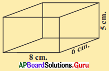 AP Board 9th Class Maths Solutions Chapter 10 ఉపరితల వైశాల్యములు మరియు ఘనపరిమాణములు Ex 10.1 2