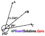 AP Board 9th Class Maths Solutions Chapter 4 సరళ రేఖలు మరియు కోణములు Ex 4.2 3