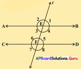 AP Board 9th Class Maths Solutions Chapter 4 సరళ రేఖలు మరియు కోణములు Ex 4.3 22