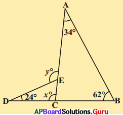 AP Board 9th Class Maths Solutions Chapter 4 సరళ రేఖలు మరియు కోణములు Ex 4.4 18