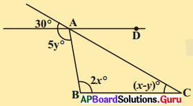 AP Board 9th Class Maths Solutions Chapter 4 సరళ రేఖలు మరియు కోణములు Ex 4.4 5