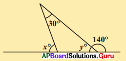 AP Board 9th Class Maths Solutions Chapter 4 సరళ రేఖలు మరియు కోణములు Ex 4.4 7