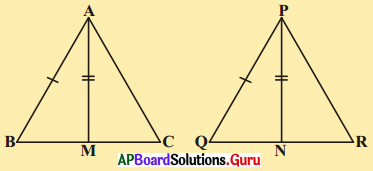 AP Board 9th Class Maths Solutions Chapter 7 త్రిభుజాలు Ex 7.3 2
