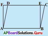 AP Board 9th Class Maths Solutions Chapter 8 చతుర్భుజాలు Ex 8.2 1