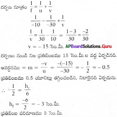 AP 9th Class Physical Science Important Questions 7th Lesson వక్రతలాల వద్ద కాంతి పరావర్తనం 6